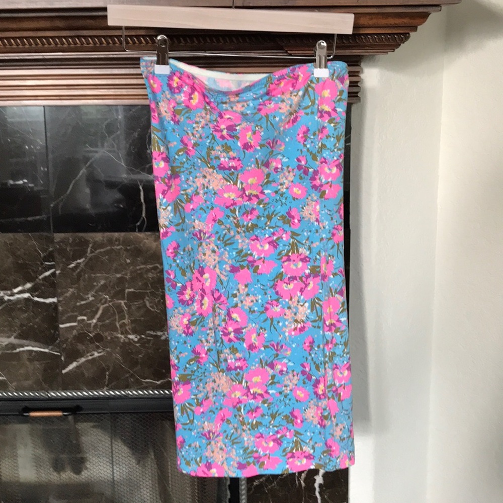 Strapless spring dress